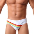 thumbnail image 2 of Mens Bikini Swimwear Sexy Swimsuit Gradient Design Swim Briefs with Drawstring Low Waist Bathing Suit Lightweight Swim Bottons 2026 Summer Beach Vacation Outfits, 2 of 7