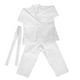 thumbnail image 4 of 1 juego de uniforme de karate profesional para niños y adultos, traje de entrenamiento de artes marciales con cinturón, ideal para practicar karate y taekwondo, blanco M, 4 of 7