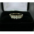 thumbnail image 5 of Eternity Anniversary Wedding Band Ring Marquise Cut White Diamond 14K Yellow Gold Plated -12, 5 of 5
