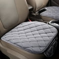 thumbnail image 6 of SPRING PARK Universal Warm Front-row Seat Checkered Cushion Anti-slip Soft Pad Protector, 6 of 7