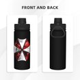 thumbnail image 3 of Botella de agua deportiva con aislamiento de acero inoxidable de 18 oz, con símbolo de Resident Evil Corp., ideal para viajes, gimnasios, deportes al aire libre., 3 of 5
