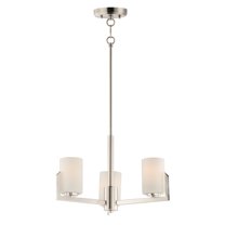 21285SWSN Maxim Lighting Dart-Three Light Chandelier-22.25 Inches wide by 13.5 inches high-Satin Nickel Finish    -Traditional Installation