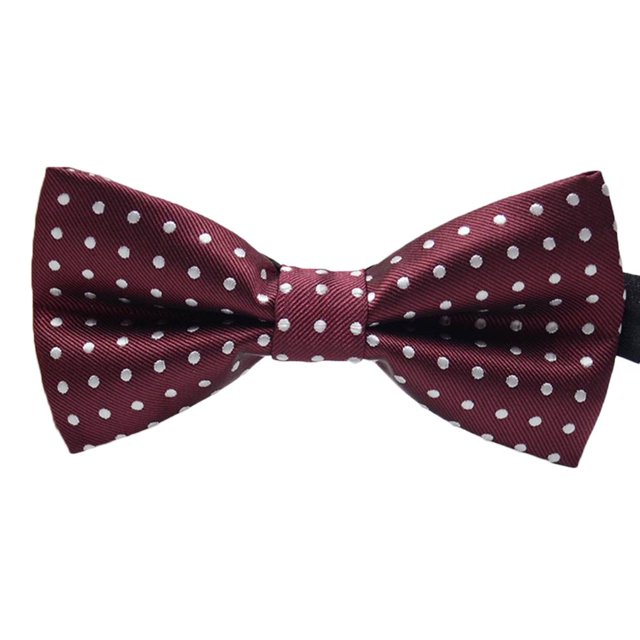 Maoww Men Colorful Pattern Formal Necktie Adult Male Business Meeting Wedding Polyester Yarn Bowtie