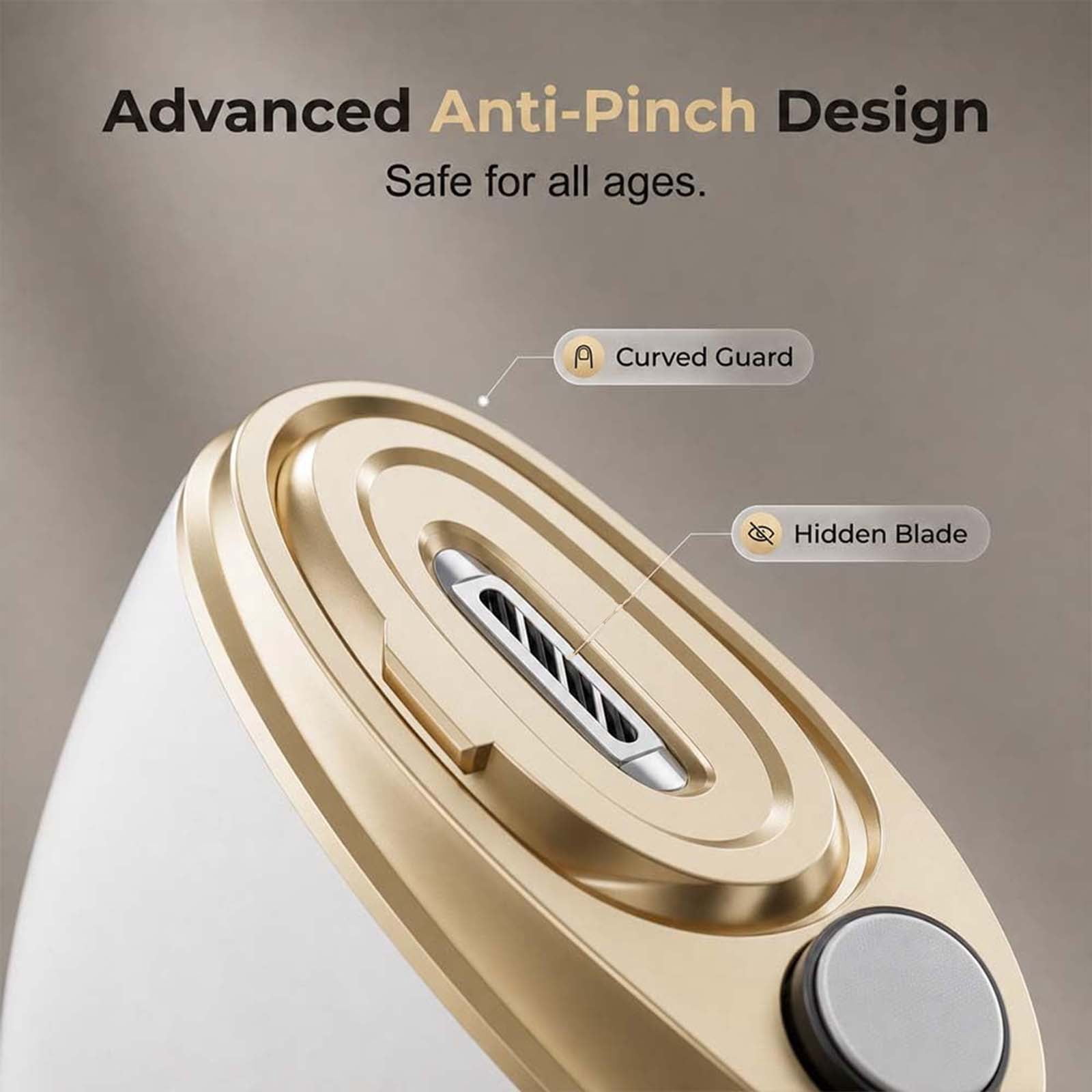 Madrid Wind Nail Clippers, Electric Nail Clipper with LED Light, 2-in-1 Auto Nail Trimmer & Polisher, Nail Clipper with 2 Speed Modes, Low Noise for Adults, Seniors