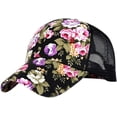 thumbnail image 2 of YooGuoGuo Women's Mesh Lace Flower Print Sun Hat Floral Trucker Baseball Cap Hat, 2 of 2