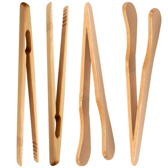 LOLIPPYY 4Pcs Bamboo Tweezers With Certified Material For Outdoor Activities And Household Users