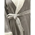 thumbnail image 4 of Fymall Women Men Long Bathrobe Flannel Nightgown Warm Home Robe With Pocket, 4 of 7