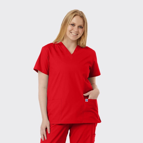 SPECTRUM UNIFORMS Scrub Tops Medical Unisex VNeck Yoga Soft Fabric