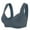 Black, variant on Women's Front Closure Posture Bra Full Coverage Back Support Everyday Wireless Comfy Unpadded Cup S-2XL