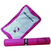 Hello Kitty Sanrio Exercise Yoga Dark Pink Mat 24"W×68"L - 10mm with Strap