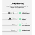 thumbnail image 3 of Ringke Silicone Drafting Grip Holder for Apple Pencil Pro / 2nd Gen / 1st Gen / USB-C Case, Soft Anti-Slip Grip Elastic Sleeve Cover - White, 3 of 11