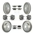 thumbnail image 1 of Transit Auto Front Rear Hub Bearing Assembly Coated Disc Brake Rotors and Ceramic Pads Kit (10Pc) for Car 2018 2020 Lincoln Continental AWD with 316mm Diameter Rotor - Left Right Side KBB-120705, 1 of 11