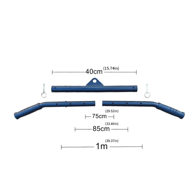 Heavy Type Gym Pull Bar 4 Position Regulable Strength Building Irons Equipment