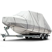 Budge Hard Top T-Top Boat Cover, 600 Denier UV & Water-Resistant Polyester, Fits Boats 24-26 ft with Beam up to 106", Gray