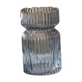 thumbnail image 3 of Macetero florero de cristal gris, decoración de botellas, organizador moderno, florero ligero, decoración del hogar de lujo para oficina, restaurante, 3 of 8