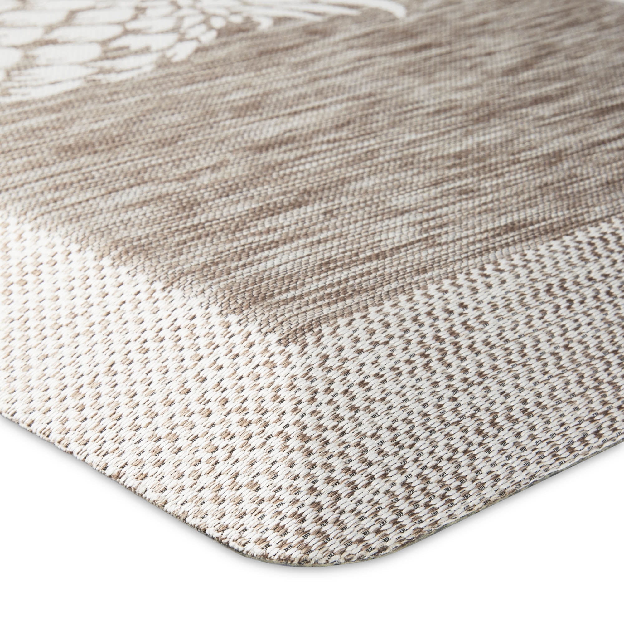Martha Stewart Aloha Air Kitchen Mat, Coffee, 19.6" x 32"
