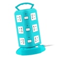 thumbnail image 2 of Regleta de enchufes multifunción tipo torre, protección contra sobrecargas, portátil, con puerto USB, 220 V, 10 A, 2 of 14