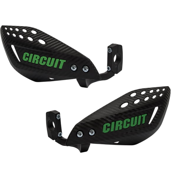 Equipo de circuito de guardamanos para motocicletas Vector Carbon/Green