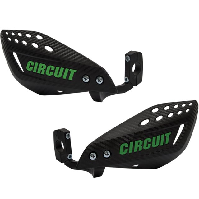 Equipo de circuito de guardamanos para motocicletas Vector Carbon/Green