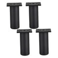 thumbnail image 1 of veasfak 4x Pieds de Meubles pour Lit Support Fixe pour Canapés Meubles TV Commode Noir 10cm, 1 of 9