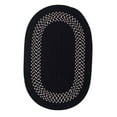 thumbnail image 2 of GN50R024X048 Grano - Black 2x4 Rug, 75% Polypropylene/ 25% Wool - Oval., 2 of 2