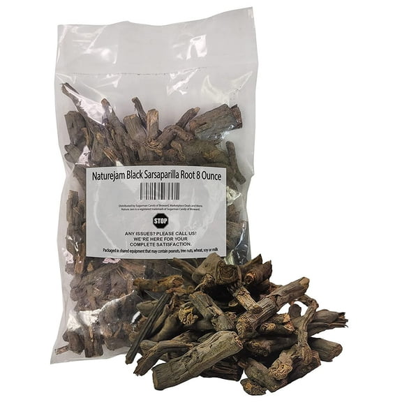 Naturejam Black Sarsaparilla Root Tea 8 Ounce-Bulk Bag-Herbs From Mexico