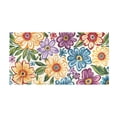 thumbnail image 5 of Bath Mat Soft Plush Non-Slip Absorbent Bathroom Rugs 39"x20" Vibrant Colorful Blooming Flowers, 5 of 8