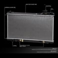 thumbnail image 2 of DNA Motoring OEM-RA-2588 Aluminum Radiator For 2003-2007 Infiniti G35 04 05 06, 2 of 5