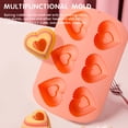 thumbnail image 3 of Molde De Silicona En Forma De Corazón, Fácil De Liberar, Fácil De Limpiar, Moldes De Chocolate Antiadherentes, Forma De Corazón De Silicona, Reutilizable Para Cocina, 3 of 7