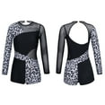 thumbnail image 1 of DPOIS Kids Girls Gymnastics Leotards Long Sleeve Dance Biketards Shorts Unitards, 1 of 4