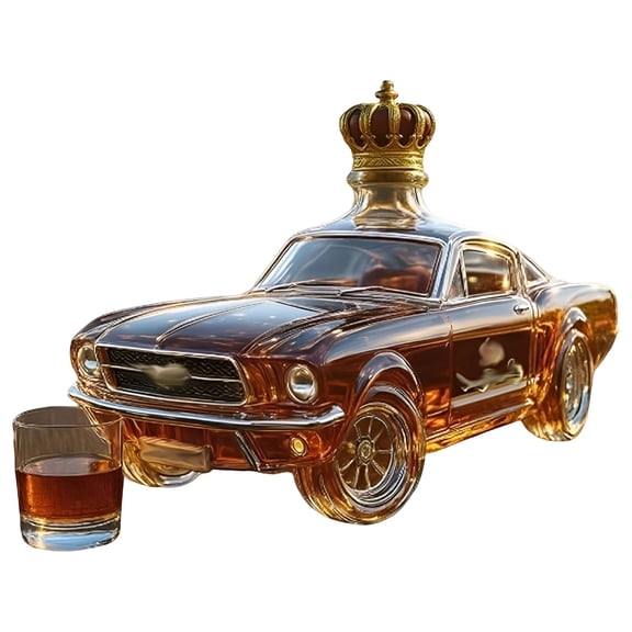 ACDANC Car-Shaped Wine Decanter 300Ml Capacity Glass Liquor Dispenser Automotive-Themed Decanter Collector Gift for Whiskey Bourbon Spirits Aficionados Decanters for Alcohol