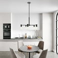thumbnail image 3 of Hunter - Lochemeade 5-light Noble Bronze, Large Chandelier, Dimmable, Modern Style, Candle Shaped, for Bedrooms, Kitchens, Dining, Living Rooms - 19199, 3 of 10