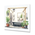 thumbnail image 2 of Designart "Contemporary Natural Bathroom Decor XXXI" Bathroom Metal Art Print, 2 of 5