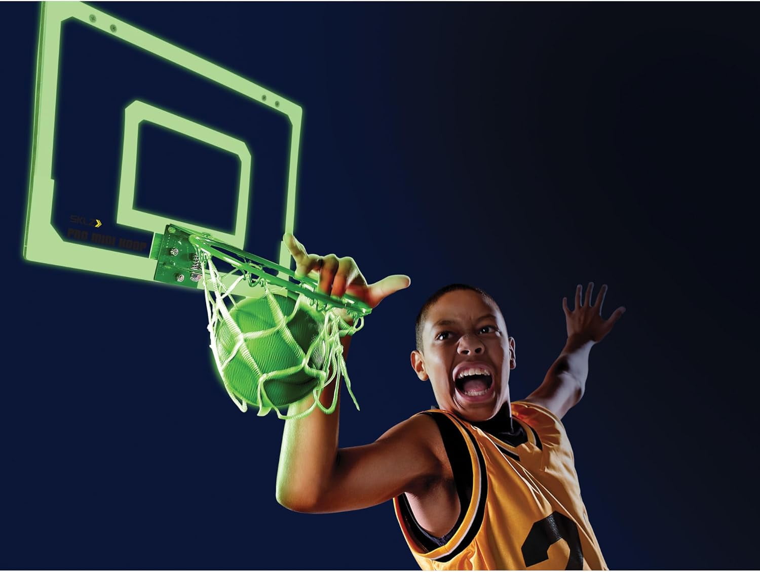 Pro Mini Indoor Basketball Hoop - Over The Door – Portable - Great For Home, Dorms, Offices, and Gifts