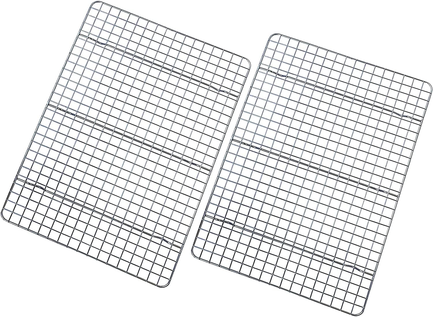Cooling Rack Set of 2 Stainless Steel, Oven Safe Grid Wire Racks for