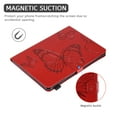 thumbnail image 4 of Galaxy Tab A7 Lite 8.7-inch T220 T225 Case,Dteck Magnetic Leather Card Holder Wallet Butterfly Pattern Kickstand Case for Samsung Tab A7 Lite 8.7" 2021 Lightweight Shockproof Cover,Red, 4 of 5