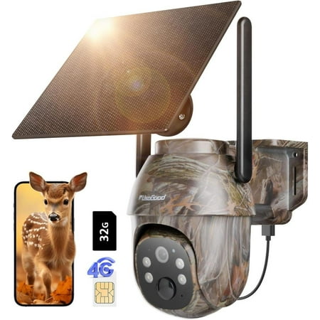usogood Cellular Trail Cameras Live View Solar Powered 360° Deer Game Camera