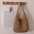 thumbnail image 5 of LHNFT Straw Shoulder Bag for Women Handmade Woven Hobo Bags Tote Bag Trendy Summer Beach Handbag, Beach Vacation Essentials, 5 of 8