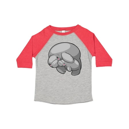 

Inktastic Cute Manatee Family Gift Toddler Boy or Toddler Girl T-Shirt