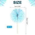 thumbnail image 2 of Firework Cupcake Toppers 50 Pcs Sparkle Tinsel Cupcake Picks Birthday Party Graduation Wedding Foil Decor Cocktail Food Fruit Toothpicks Christmas Blue, 2 of 7