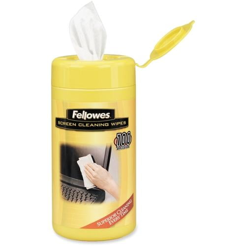Fellowes AlcoholFree Screen Wipes 100 Count
