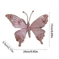 thumbnail image 3 of CuiLiyq Butterfly Christmas Ornaments, Small Cute Christmas Tree Decorations, for Indoor Outdoor Holiday Decor Christmas Party Home Decorations (Pink), 3 of 6