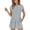 Grey, variant on Women's Cotton Linen Embroidered Shirt and Wide Leg Pants Two Piece Set