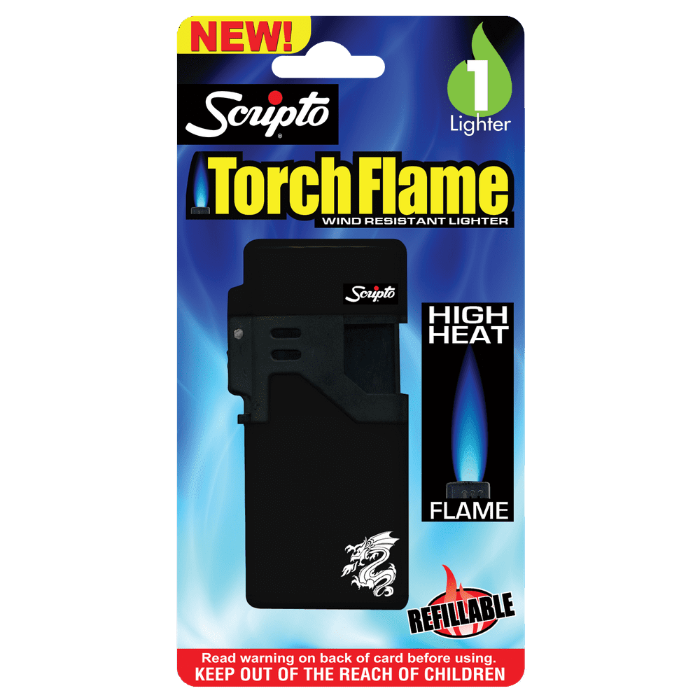 Scripto Torch Flame Wind Resistant Pocket Lighter 1 Pack Walmart