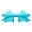 A959 Sky Blue 5.7", variant on Frameless Star Sunglasses Transparent Candy Colored Sunglasses Party Star Glasses Event & Party