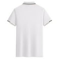 thumbnail image 4 of Ccpelsie Mens Knit Polo Shirts Short Sleeve Collared Casual Shirt Polo Shirts for Men(White,M), 4 of 4