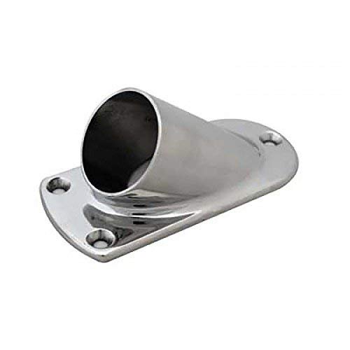 Stainless Steel Floor & Wall Base Flange (1-1/2" Round Beveled)