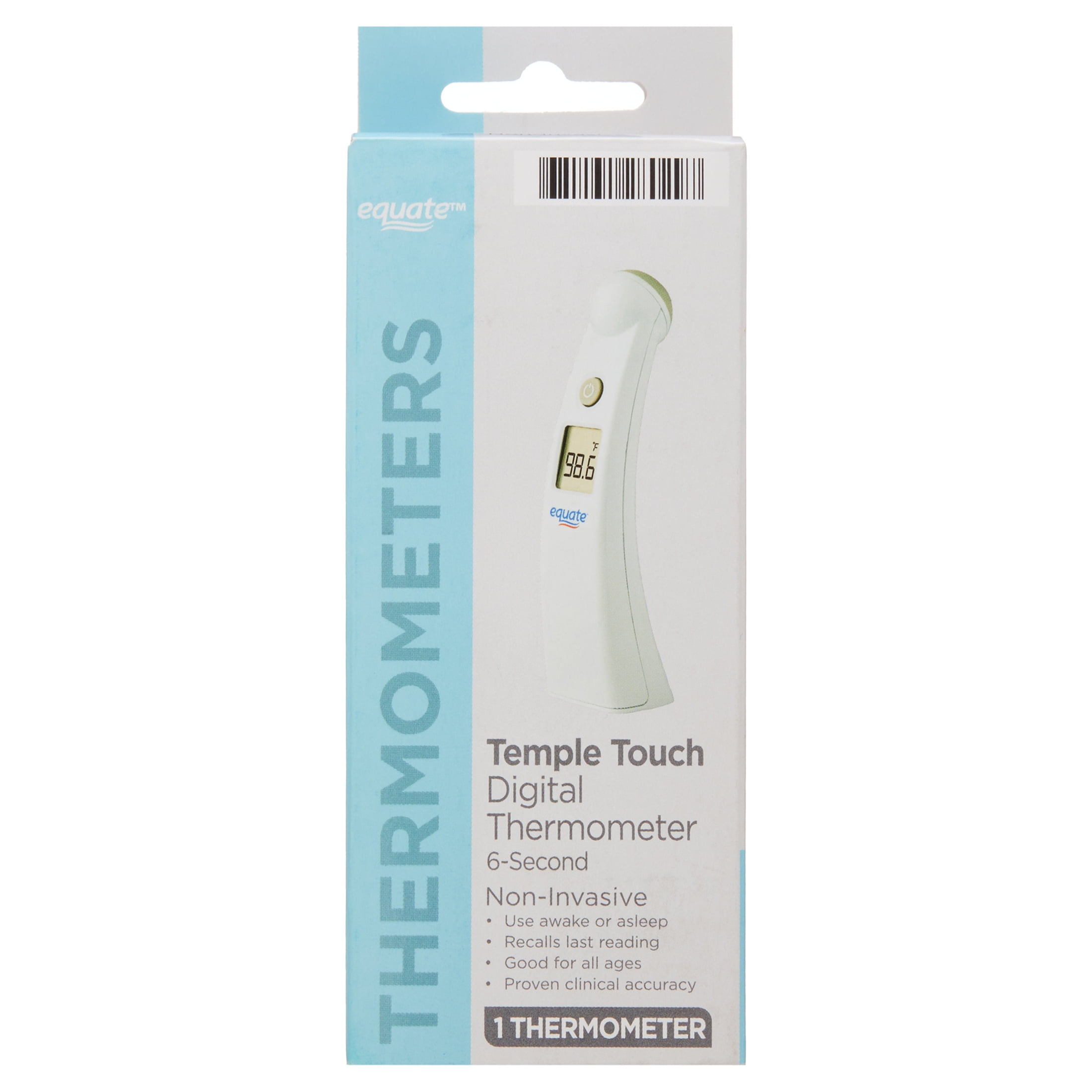Equate Temple Touch 6-Second Digital Thermometer - Walmart.com
