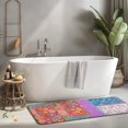 thumbnail image 2 of Colorful Pioneer Flower Patchwork Kitchen Rug Mat,Kitchen Runner Rugs Non Skid Washable,Decorative Kitchen Floor Mats for Kitchen,Sink,Laundry,17"x47.2", 2 of 7