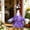 Purple PP, variant on AuroraX Porch Goose Lady Bathrobe Outfit 17-19 In Porch Goose Clothes Set 23" Porch Goose Accessories Yard Outdoor Decor